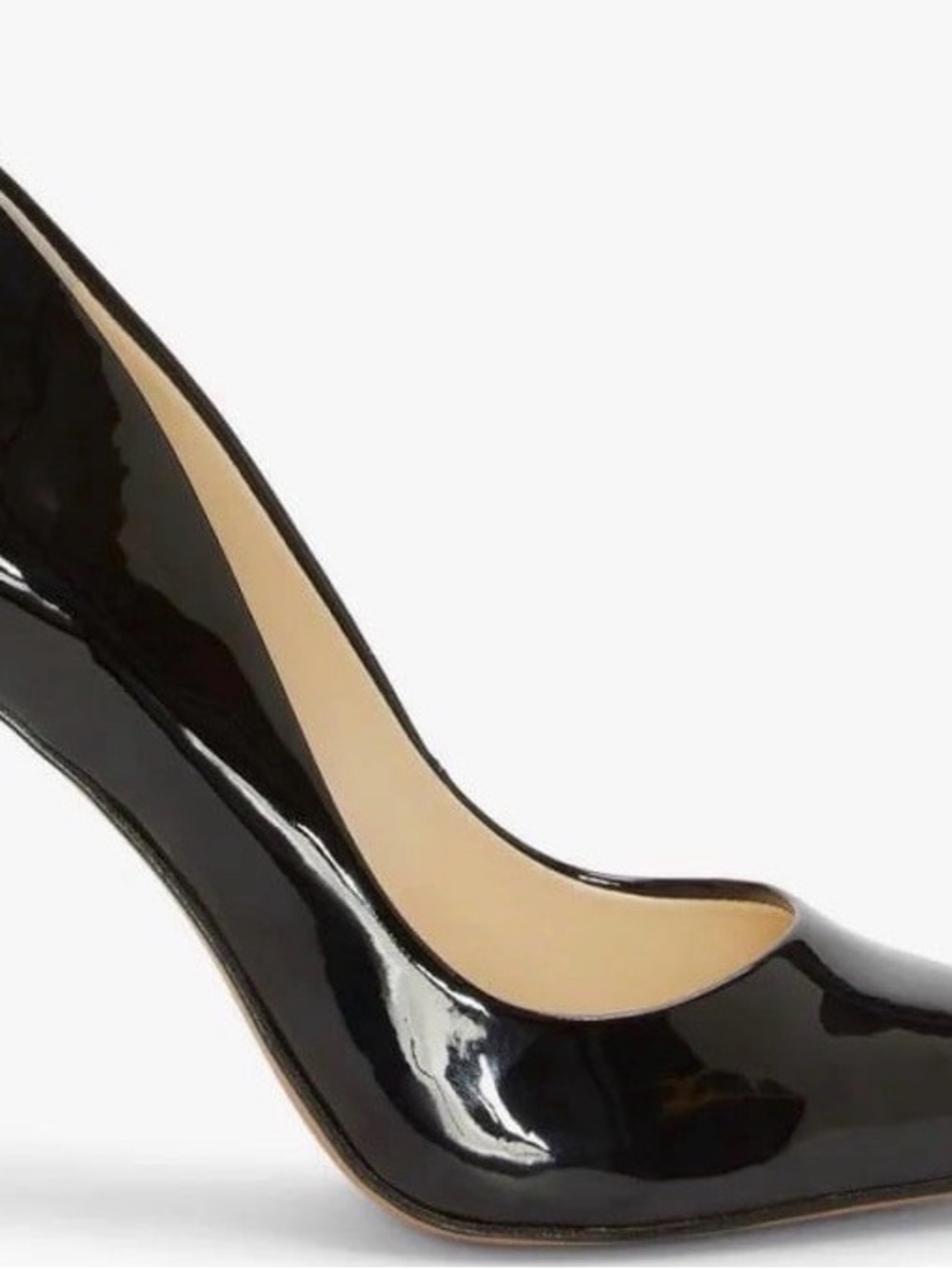 Jessica Simpson Black Patent Pointed-Toe Pumps